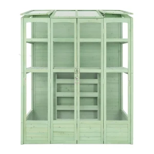 Invernadero de Madera Estilo Victoriano - Verde