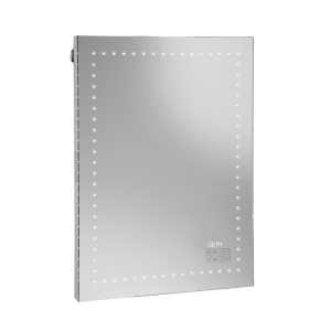 Espejo con luz LED, RELOJ y RADIO – Tº Color: 4000K