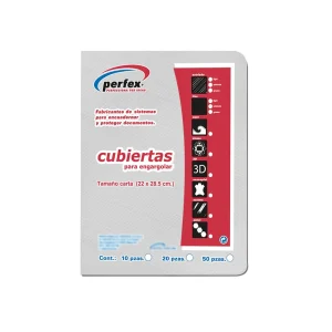 Cubierta para engargolar Perfex tamaño carta