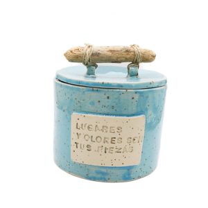 Caja Joyero Ceramica Azul