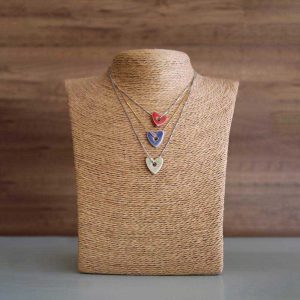 Colgante Ceramica Cuori