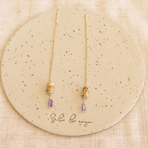 Pendientes Ceramica Amatista