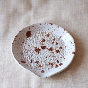Plato Rallador de Cerámica Marrón